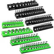 8PCS Magnetic Socket Organizer Set, Magnetic Socket Holder, 1/4", 3/8", 1/2" ...