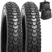 YunSCM 2 PCS,26x4.0 Bike Tires,26x4.0 98-559 Fat Bike Tyre + Bike Inner Tube Schrader Valve 32mm,Mountain Bike Tire 26 4.0,E-Bike Tire 26 4.0,Bike Tyres 26 inch 4.0,26 4.0 Fat Tire and Tube,Y-074-2