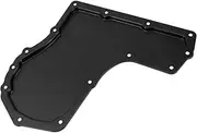 X AUTOHAUX No.8685184 Engine Oil Pan Oil Pan Sump Transmission Oil Pan for Chevrolet Cavalier 1995-2005 Iron Black