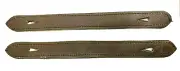 A Pair of Brown Leather 9 3/4" Trunk Handles trunk chest steamer luggage strap
