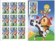 USPS Sylvester and Tweety Full Pane of (10) 32 Cent Postage Stamps