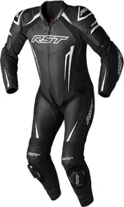 RST Tractech EVO 5 One Piece Motorcycle Leather Suit, black-white, Size M for Men Black White