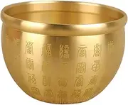 GRIRIW Metal Treasure Basin Decor Mini Chinese Style Bowl Feng Shui Design Desktop Centerpiece