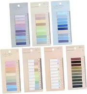 DIYEAH Portable Highlight Strips Reading Stickers Sentence Markers Book Supply Note Page Markers Office School Bright