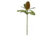 Rogue Protea Artificial Flower Stem Spray Faux Floral Arrangement Decor Brown