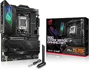 ASUS ROG Strix X670E-F Gaming WiFi Motherboard Socket AMD AM5 (Ryzen 7000, ATX, DDR5 Memory, 4X M.2, USB 3.2 Gen 2x2, PCIe 5.0, Q-Release, M.2 Backplate, WiFi 6E, Aura Sync), Various