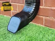 2"X3" Type-A Black Gutter Downspout Extension