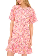 CeCe Fluted Skater Dress