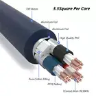 1M 5.5mm² 99.998% OFC Copper TEFLON High Fidelity AC Power Cord High End Power