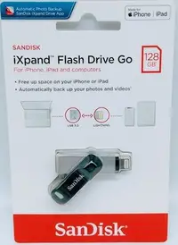 在飛比找Yahoo!奇摩拍賣優惠-SanDisk iXPAND GO 隨身碟 128G iPh