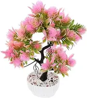 Artificial Flower Bonsai Fake Plant Artificial Potted Grass Zen Garden Decorative Artificial Trees Faux Plants Indoor Greenery Fake Bonsai Ornaments Statue Welcome Plastic Office/1080