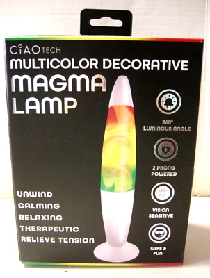 Ciao Tech Multicolor Magma/Lava Lamp, Multicolor, Brand New