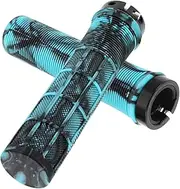 TOYZFRIENDY 2pcs Locking Handlebar Grips for Mountain and Road Bikes Non Slip TPR with Camouflage Design Easy Installation for Stable Control and Enhanced Safety
