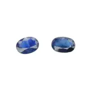 Sapphire Facets. Oval.