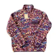NWT Patagonia Synchilla Women Long Sleeve 1/4 Button Pullover Sweater Sz XXL