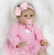ZIYIUI Reborn Doll Baby Girls Realistic 22inches 55cm Reborn Babies Handmade Soft Silicone Vinyl Beautiful Newborn Baby Dolls Real Life Baby Dolls Suitable for Ages 3+ Toys Gifts