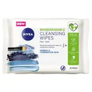Nivea Biodegradable Facial Cleansing Wipes X 25