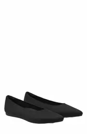 VIVAIA Pointed-Toe Ballet Flats in Black at Nordstrom, Size 12