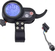 JP Brushless Motor Controller, for 36V/48V/52V/60V Speed Controller with Waterproof LCD Display Panel Electric Bike Scooter Electric Scooter Display(Blue Male)