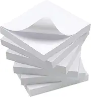 White Sticky Notes, 6 Pads, 3 X 3 Inch, 100 Sheets/Pad, Self-Stick Notes Pads, Easy Post Notes for Office, School, Home (White)