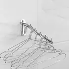 Rotatable Rotating Coat Hooks Wall Mounted Clothing Drying Rack Coat