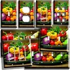 COLORFUL STILL LIFE VEGETABLES LIGHT SWITCH OUTLET WALL PLATES KITCHEN ART DECOR