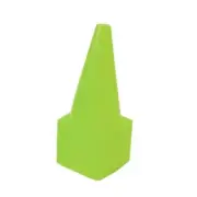 9 Inch Sports Training Cones, Plastic Traffic Safety Agility Green, Set of 24