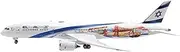 Pre-Built Model Aircraft 1:400 Scale Highly Detailed Airliner Model for EL AL Airline B787-9 4X-EDD PH11621 Aircraft Collectible Model Miniature Airplane Model