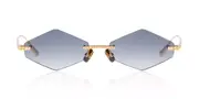 Anna-Karin Karlsson CRYSTAL NEST - TRIANGLE Gold Grey Women’s Sunglasses Gold Size 57