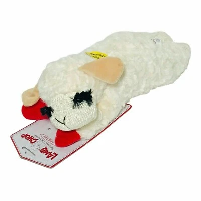2 pack MultiPet Shari Lewis LAMB CHOP Large 10" PLUSH DOG TOY with Squeaker