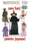 Butterick #5593 Sewing Pattern Boys Girls Costume All Sizes Factory Folded Uncut