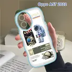 適用於 OPPO A57 A77 4G 5G 2022 A77S A17 A17K 軟殼 NASA 宇航員防震手機殼矽膠