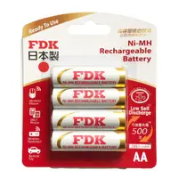 在飛比找PChome24h購物優惠-日本FDK 大容量低自放電 3號 4入充電電池 HR3UTH