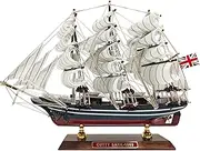 HOME DECOR SAILINGSTORY SAILINGSTORY Wooden Model Ship Clipper Cutty Sark 1/195 Scale Replica Ship Model Sailboat Decor Small