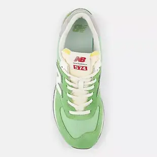 【NEW BALANCE】NB 574 復古運動鞋 休閒鞋 麂皮 網布 男 女 中性款 綠色(U574RCC-D)