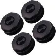 MagiDeal 4Pcs Car Floor Mat Clips Fasteners Clamps Sturdy Double Layer Twist Lock to Keep Floor Mats in Place for Truck, SUV Wear Resistant Anti Slip, Black