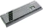 Decksaver cover for Razer BlackWidow V4 keyboard series - Smoked/clear protective lid, made in the UK - the gamers' choice for unbeatable protection