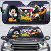 Mickey And Friends Car Sun Shade, Disney Friends Auto Sunshade, Disney Family
