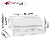 Built in BBQ Cover 165cm Length