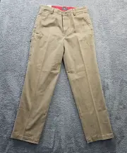 Dockers Mobile Pocket Pant Flat Front Brown Relaxed Fit New W Tags 32x34