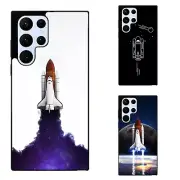 For Samsung S7 S8 S9 S10 S20 Plus Lite Anti scratch Case takes off Space Shuttle