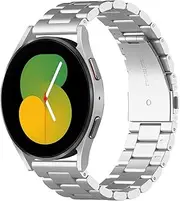 [Simpeak] Band Compatible With Samsung Galaxy Watch 6/6 Classic/ 5/5 Pro/Watch 4/4 Classic/Watch 3 41mm/ Active/Active 2/Galaxy Watch 42mm, Stainless Steel Strap Compatible With Watch 20mm