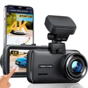 4K Dash Cam, Built-in WiFi GPS, Touch Screen Car Camera, 24Hr Parking Monitor...