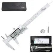 Digital Caliper Tool, 6-Inch, LCD Screen, Metric Conversion, Vernier Caliper
