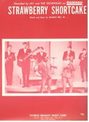 JAY AND THE TECHNIQUES "STRAWBERRY SHORTCAKE" SHEET MUSIC-1967-RARE-BRAND NEW!!