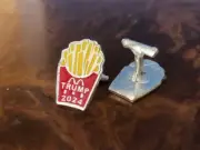 TRUMP 2024 McDonalds French Fries sterling silver cufflinks USA