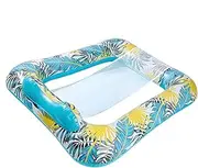 Inflatable Pool Lounger, Pool Lounger Float | Foldable Floating Chair Water Watercolour Chair | Airtight Raft for Hot Days Outdoor Activity Adults Relaxing Bed for Lakes, Rivers