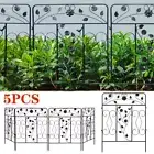 Decorative Garden Fence Outdoor Rustproof Landscape Coated Wrought Iron Barrier