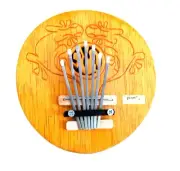 Kalimba Thumb Piano 7 Keys Tunable Coconut Shell Musical Percussion Instrument
