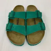 Birkenstock New w/ Box Arizona Digital Green Suede Leather Regular Select Size